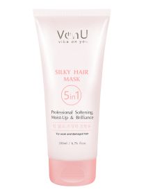 Von-U Маска для ослабленных и поврежденных волос "Шелк для волос" 5 в 1 Silky Hair Mask 200 мл, фото 