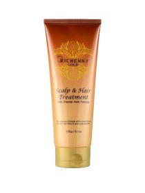 Richenna Gold Mask for hair and scalp with henna and a complex of oriental herbs 230 gr, image 