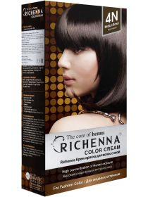 Richenna 4N Крем-краска для волос с хной (Brown), Оттенок: 4N ( Brown), image 