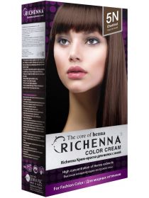 Richenna 5N Крем-краска для волос с хной (Chestnut), Оттенок: 5N (Chestnut), image 