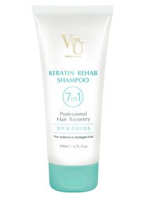 Шампунь для волос с кератином VonU Keratin Rehab 200 мл, фото 
