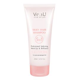 Von-U Шампунь для ослабленных и поврежденных волос "Шелк для волос" 5 в 1 Silky Hair Shampoo 200 мл, фото 
