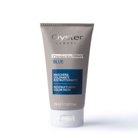 Oyster Cosmetics Тонирующая маска с прямым пигментом DIRECTA CRAZY RESTRUCTURING COLOR MASK BLUE синий  150ml, image 