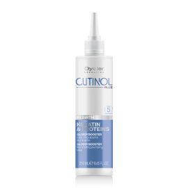 OY CUTINOL PLUS REBIRTH KERATIN & PROTEINS GLOSSY BOOSTER Эликсир для восстановления  и уплотнения ломких и поврежденных волос 250ml, image 