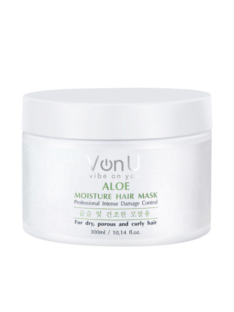 Von-U Маска для волос увлажняющая с алое вера ALOE Moisture Hair Mask 300 мл, image 
