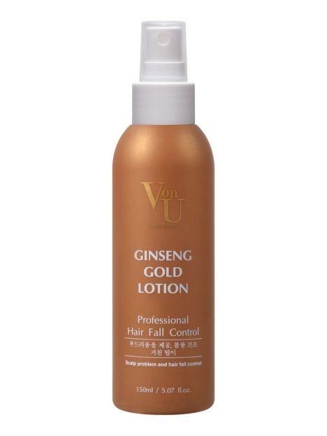 VonU Ginseng Gold Лосьон для роста волос с экстрактом золотого женьшеня 150 мл, фото 