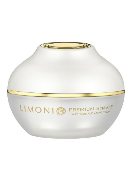 LIMONI Антивозрастной легкий крем для лица со зм.ядом Premium Syn-Ake Anti-Wrinkle Cream Light 50ml																														, фото 
