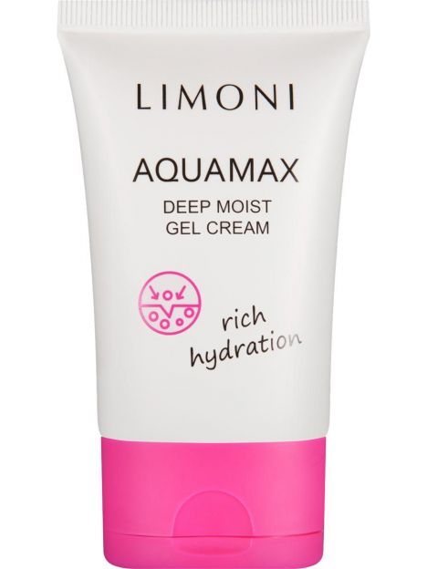 Гель-крем для лица глубокоувлажняющий  Limoni Aquamax Deep Moist Gel Cream 50 мл, фото 