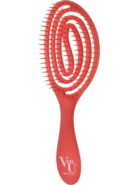 Hair comb Von-U Spin Brush, red, image 