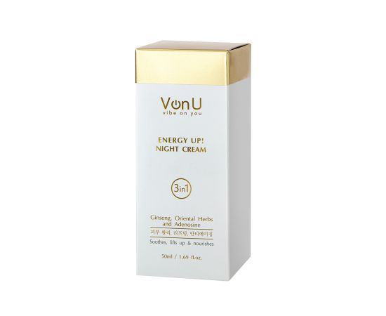 Von-U Омолаживающий ночной крем-энергетик для лица ENERGY UP! Night Cream 50ml, фото , изображение 2