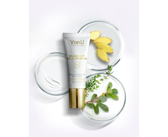 Von-U Омолаживающий крем-энергетик для век и губ ENERGY UP! Eye & Lip Cream 25ml, фото , изображение 4 Von-U Омолаживающий крем-энергетик для век и губ ENERGY UP! Eye & Lip Cream 25ml, фото , изображение 4
