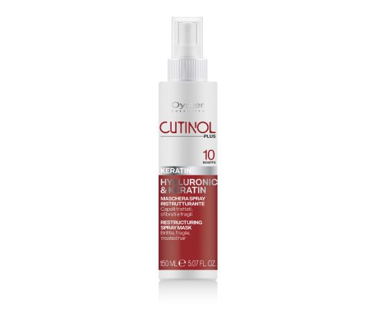 OY CUTINOL PLUS KERATIN RESTRUCTURING SPRAY MASK Маcка-спрей с кератином для восстановления пористых и поврежденных волос  150ml, image 