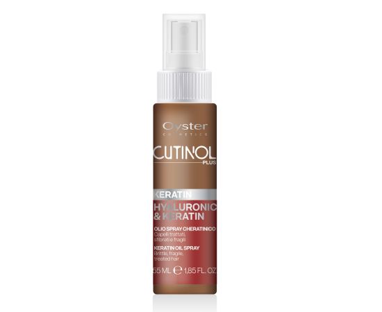 OY CUTINOL PLUS KERATIN SPRAY OIL Масло-спрей с кератином для восстановления пористых и поврежденных волос 55ml, image 