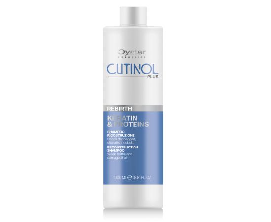 OY CUTINOL PLUS REBIRTH KERATIN & PROTEINS RECONSTRUCTION SHAMPOO Шампунь для  восстановления слабых, ломких и поврежденных волос 1000ml, image 