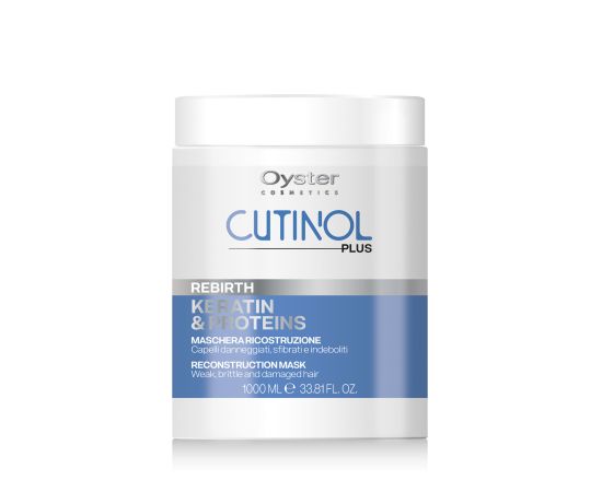 OY CUTINOL PLUS REBIRTH KERATIN & PROTEINS RECONSTRUCTION MASK Маска для восстановления 1000ml, image 