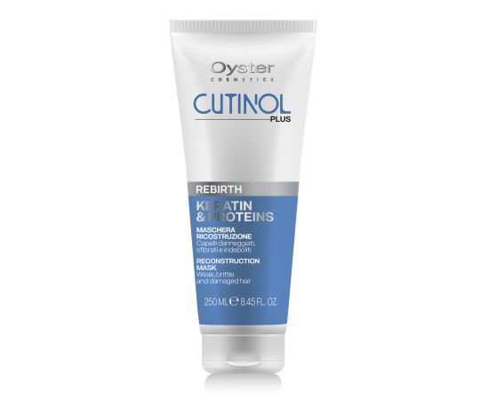 OY CUTINOL PLUS REBIRTH KERATIN & PROTEINS RECONSTRUCTION MASK Маска для восстановления 250ml, image 