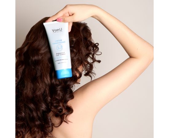 Von U Кондиционер для волос с икрой Caviar Conditioner 200 мл (New), фото , изображение 4 Von U Кондиционер для волос с икрой Caviar Conditioner 200 мл (New), фото , изображение 4