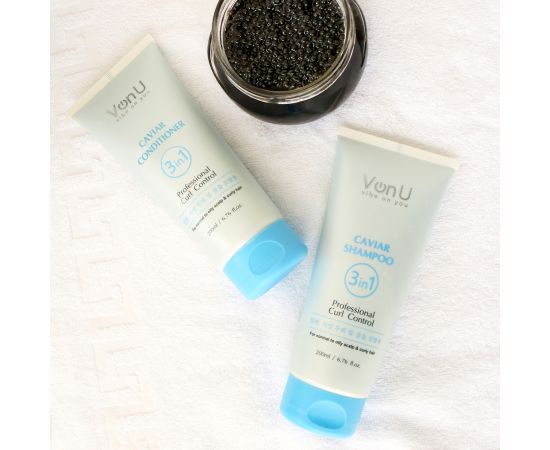Von U Кондиционер для волос с икрой Caviar Conditioner 200 мл (New), фото , изображение 8 Von U Кондиционер для волос с икрой Caviar Conditioner 200 мл (New), фото , изображение 8