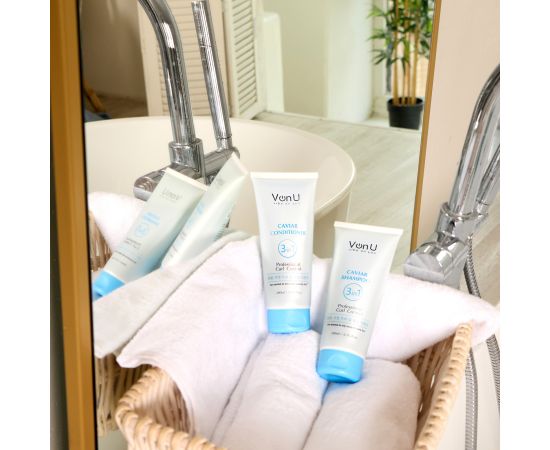 Von U Кондиционер для волос с икрой Caviar Conditioner 200 мл (New), фото , изображение 9 Von U Кондиционер для волос с икрой Caviar Conditioner 200 мл (New), фото , изображение 9