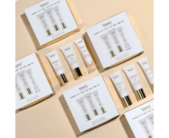 Von-U ENERGY UP! First step skin care set (Day Cream 25m + Night Cream 25ml + Serum 15ml)		, image , 12 image