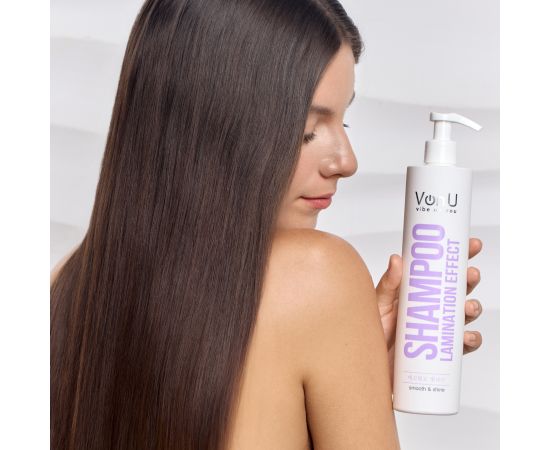 Von-U Шампунь для волос с ламинирующим эффектом Lamination effect shampoo 400 мл, фото , изображение 5