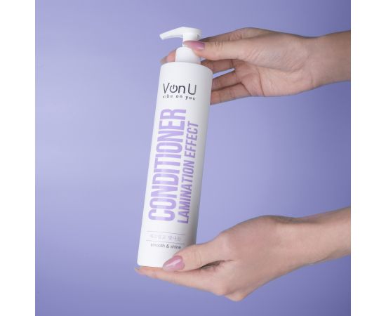 VonU Кондиционер с ламинирующим эффектом Lamination effect conditioner  400 мл, image , 4 image