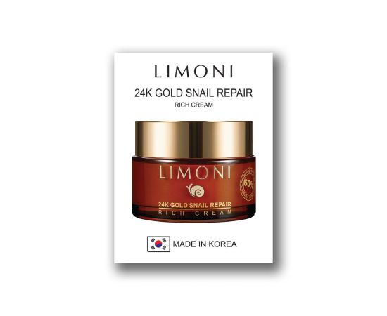 Limoni 24K Gold Snail Repair Rich Cream 1.5 ml (sample), image 