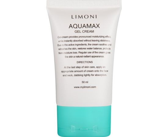 LIMONI Увлажняющий гель-крем для лица AQUAMAX GEL CREAM 50ml, фото , изображение 8