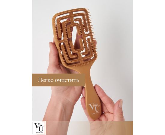 Hairbrush Von-U Spin Brush, gold, image , 5 image Hairbrush Von-U Spin Brush, gold, image , 5 image
