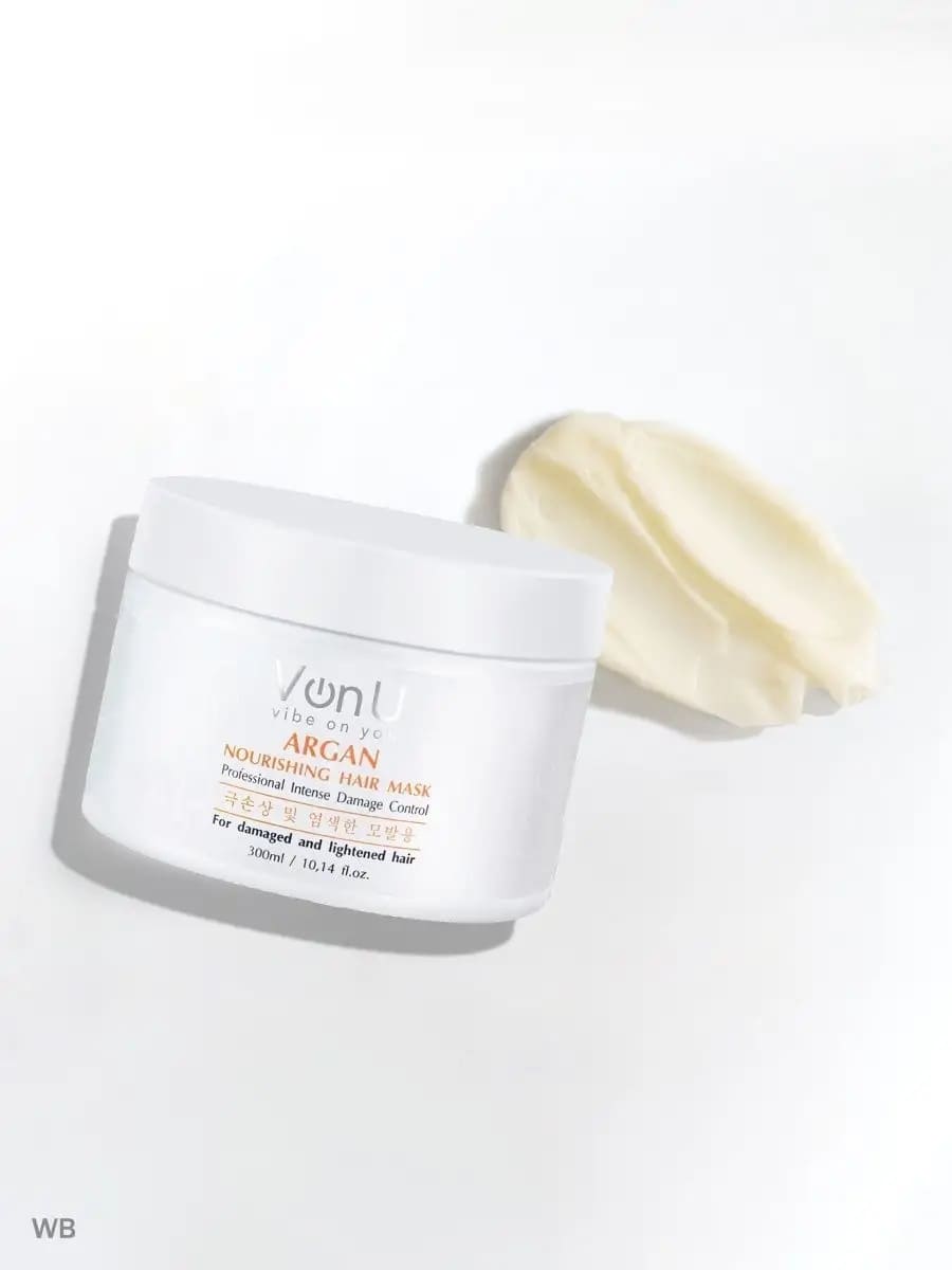 Von U Маска для волос питательная с аргановым маслом ARGAN Nourishing Hair Mask 300 мл