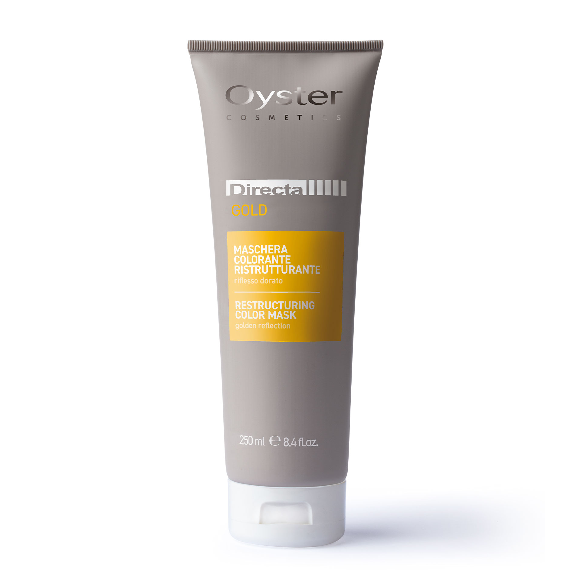 Oyster Cosmetics Тонирующая маска с прямым пигментом DIRECTA CRAZY RESTRUCTURING COLOR MASK GOLD золотой 250ml