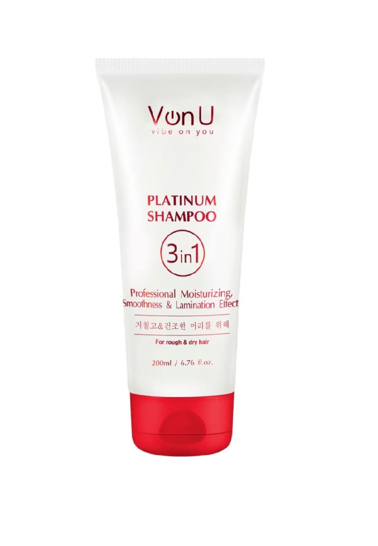 Von U Шампунь для волос с платиной Platinum Shampoo 200 мл (New)