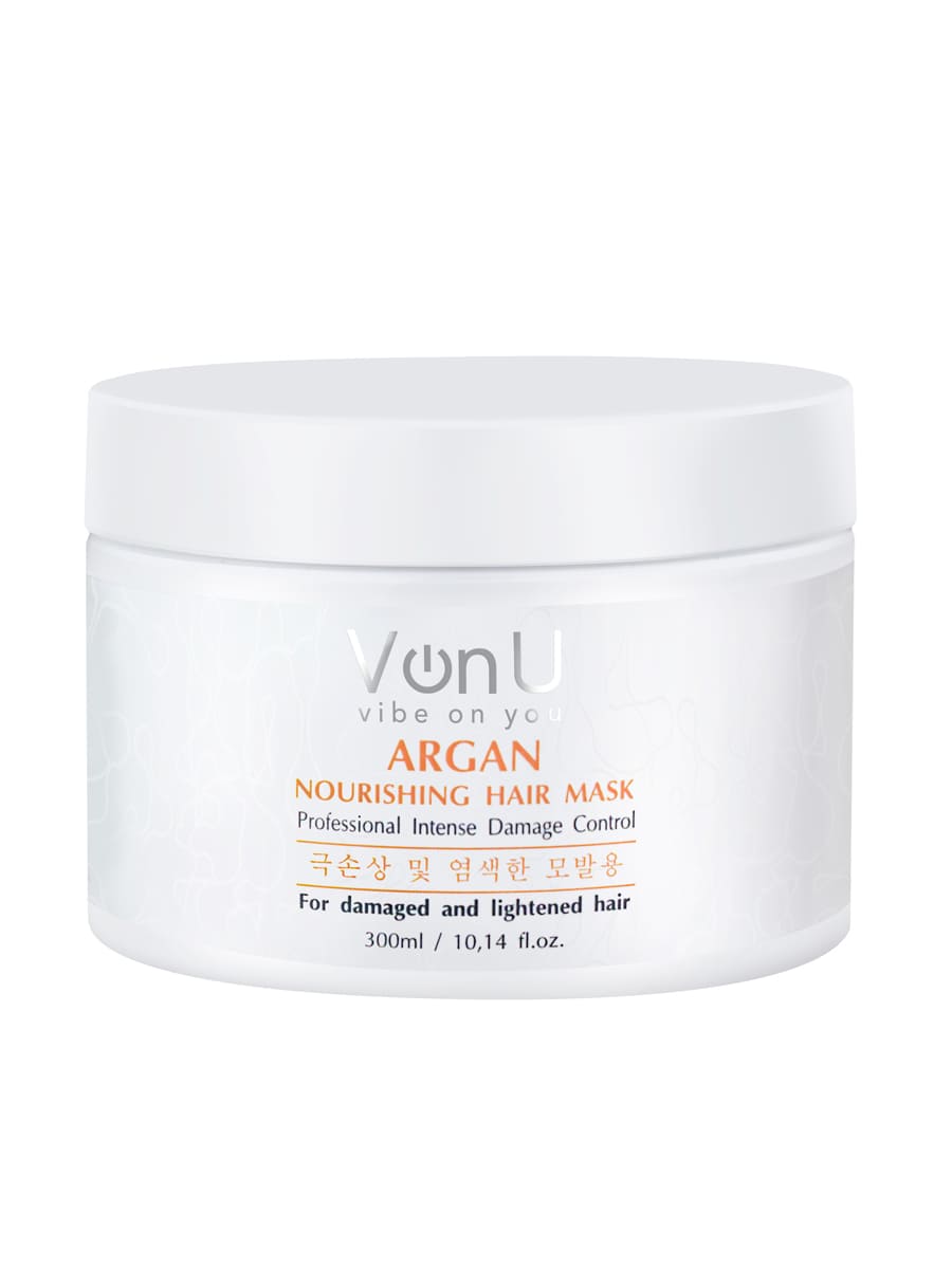 Von U Маска для волос питательная с аргановым маслом ARGAN Nourishing Hair Mask 300 мл