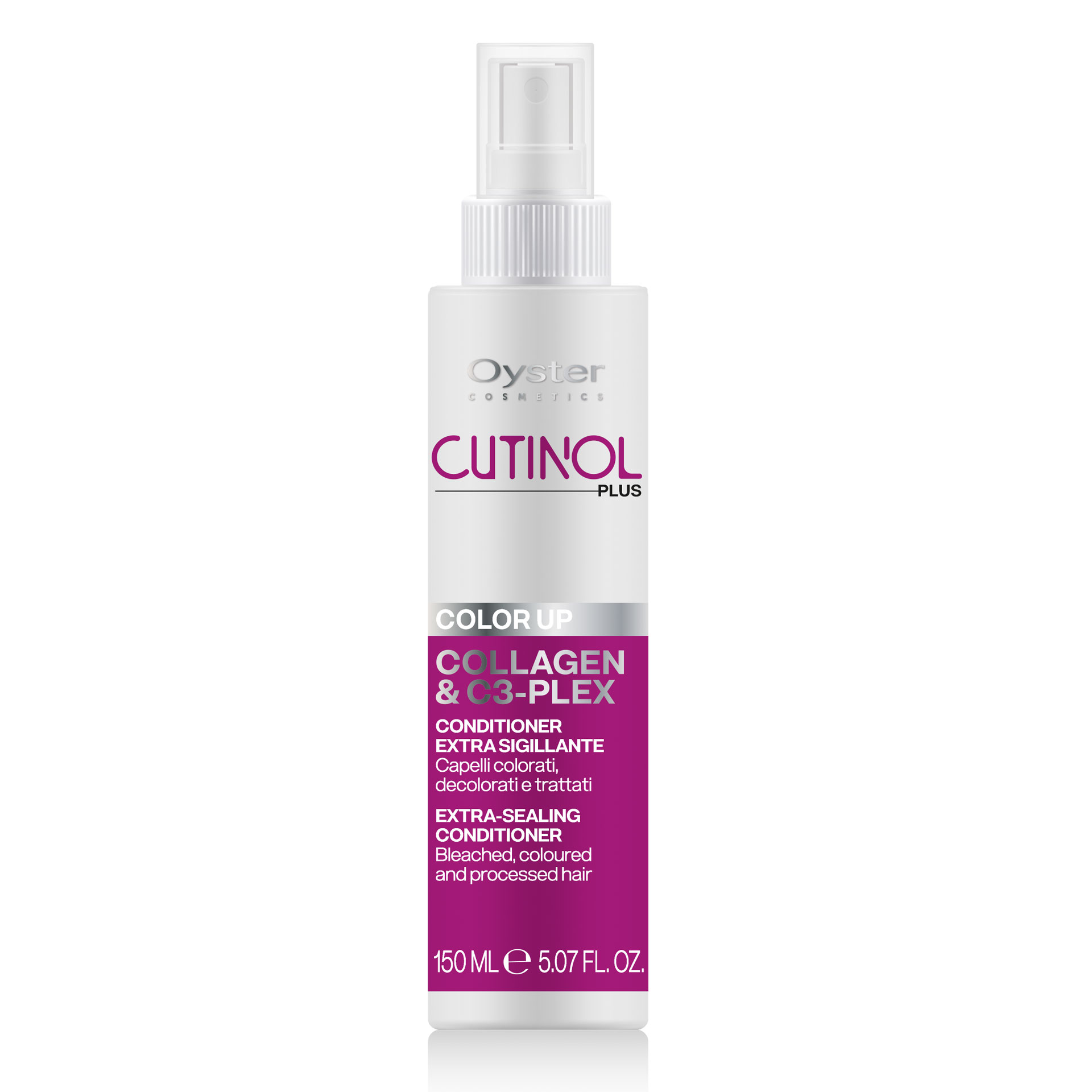 OY CUTINOL PLUS COLOR UP - COLLAGEN & C3-PLEX - EXTRA-SEALING CONDITIONER Несмываемый спрей-кондиционер 150ml