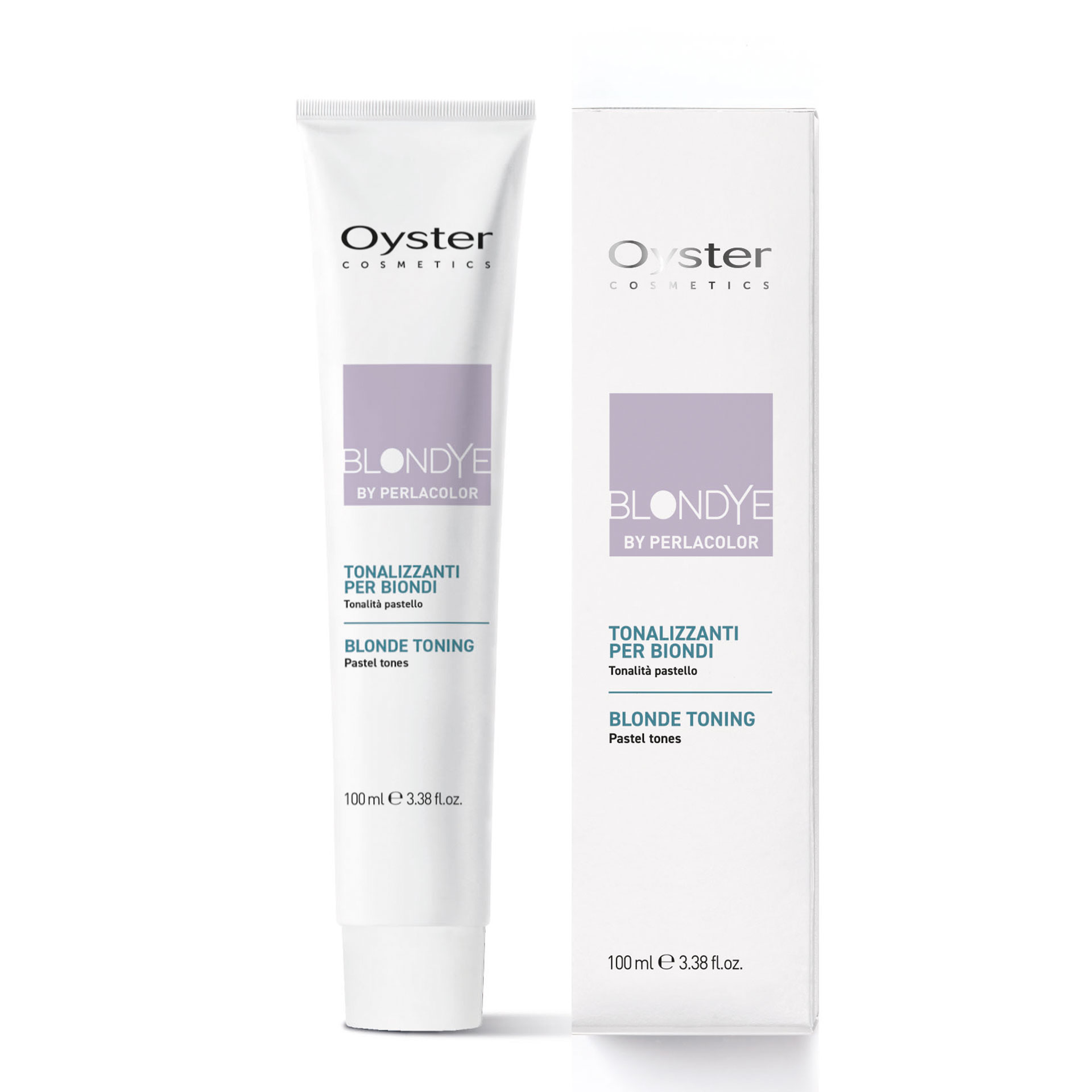 Oyster Cosmetics Крем-краска для волос "Perlacolor BLONDYE TONALIZZANTE" пастельный розово-пепельный 0/21 100ml