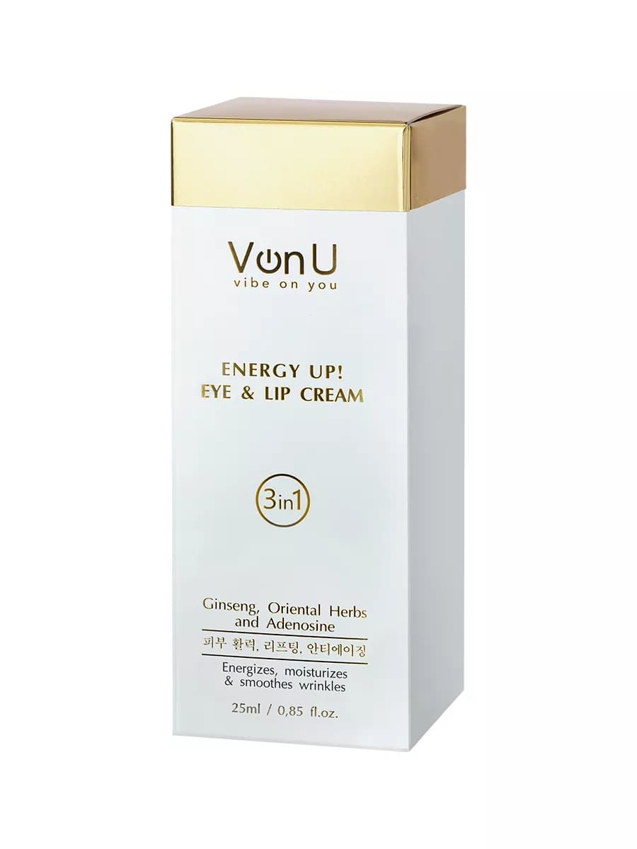 Von-U Омолаживающий крем-энергетик для век и губ ENERGY UP! Eye & Lip Cream 25ml