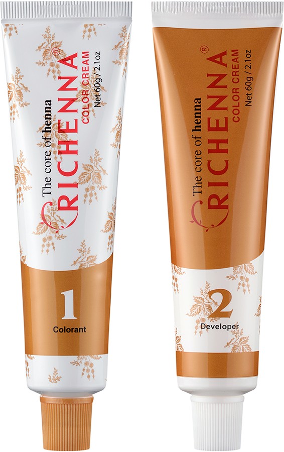 Richenna Крем-краска для волос с хной № 6MB (Mahogany) (новая упаковка)