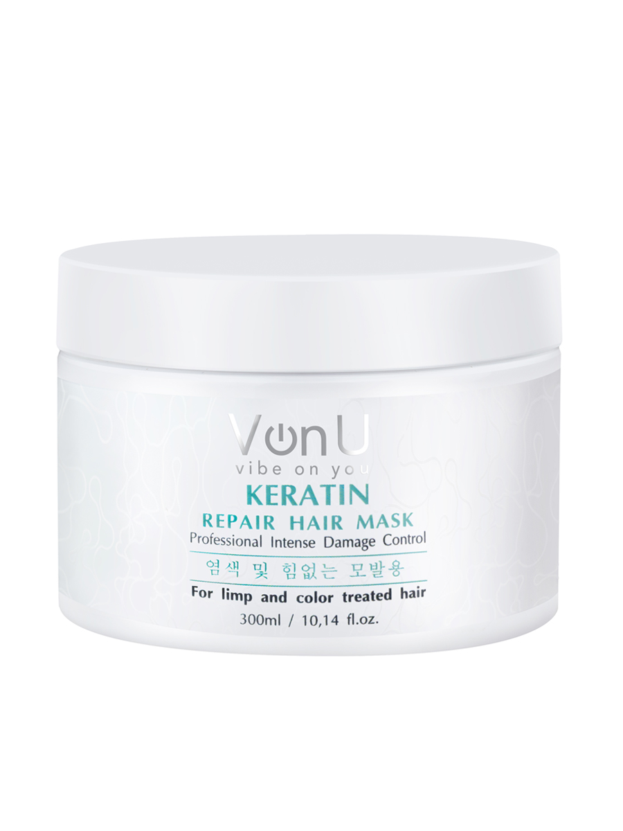 Von U Маска-реконструктор с кератином KERATIN Repair Hair Mask 300 мл