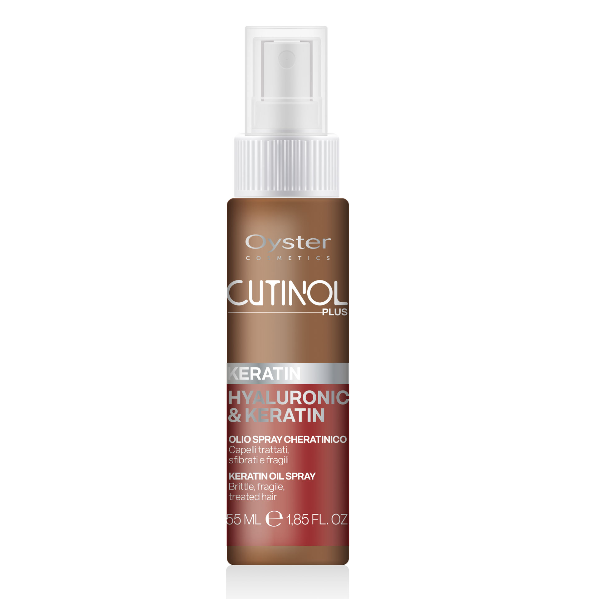 OY CUTINOL PLUS KERATIN SPRAY OIL Масло-спрей с кератином для восстановления пористых и поврежденных волос 55ml