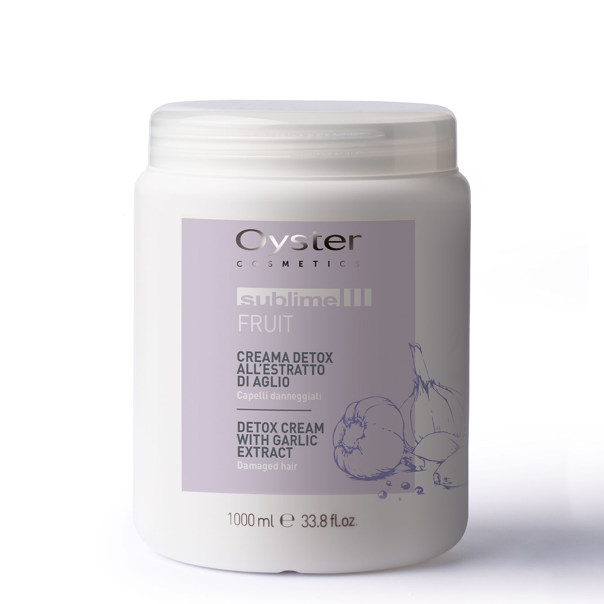 OY SUBLIME FRUIT DETOX CREAM WITH GARLIC EXTRACT Детокс-маска с экстрактом чеснока для всех типов волос 1000ml
