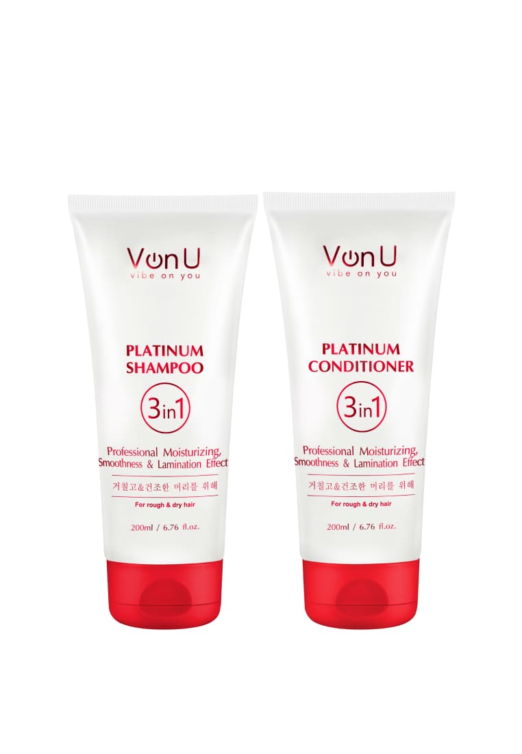Von-U Набор шампунь 200 мл + кондиционер 200 мл с платиной Platinum***